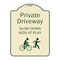 Signmission Designer Series-Private Driveway Slow Down Kids Play Heavy-Gauge Aluminum, 24" x 18", TG-1824-9926 A-DES-TG-1824-9926 - alternate 1